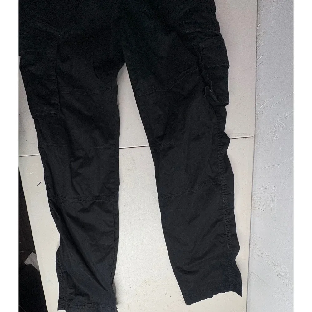 Hollister Slim Straight Cargo Pants Black Epic Flex  Size XS
